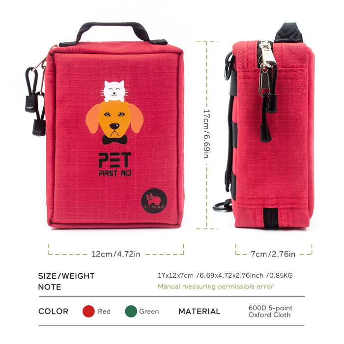 Dog First Aid Kit 160pcs Medical Case