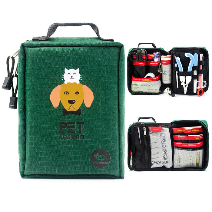Dog First Aid Kit 160pcs Medical Case