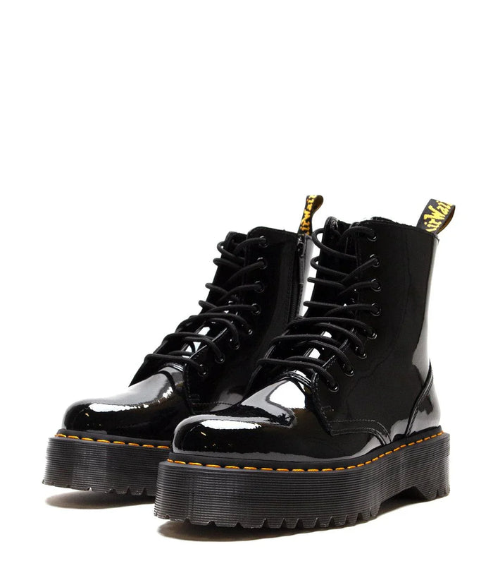 Dr. Martens Women's Jadon Hi Boot Black Patent | SOMEWHERE