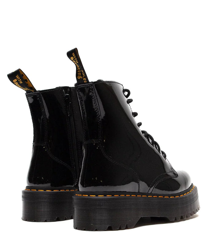 Dr. Martens Women's Jadon Hi Boot Black Patent | SOMEWHERE
