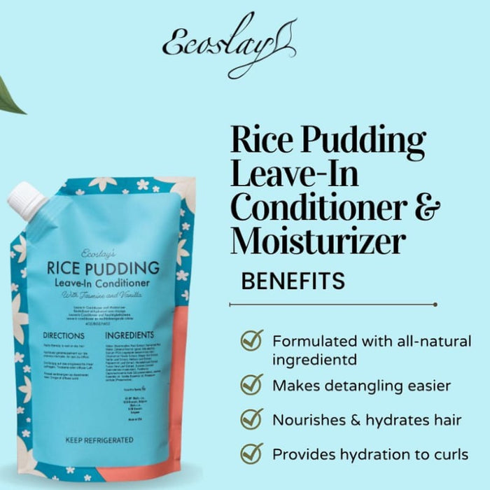 Ecoslay Rice Pudding Leave-In Conditioner & Moisturizer (8oz/227ml)