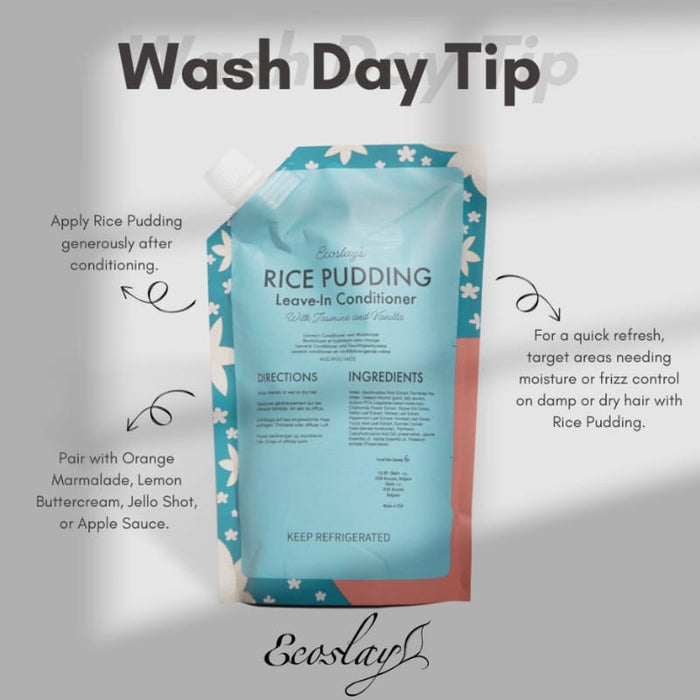 Ecoslay Rice Pudding Leave-In Conditioner & Moisturizer (8oz/227ml)