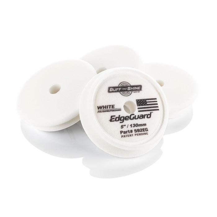 5 Inch / Pack of 4 / White - Polish and Finish