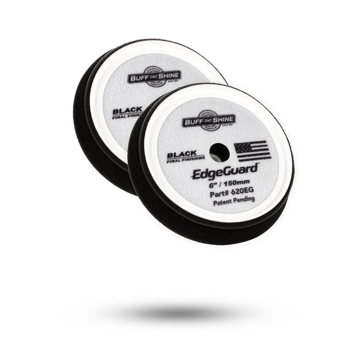 6 Inch / Pack of 2 / Black - Final Finish