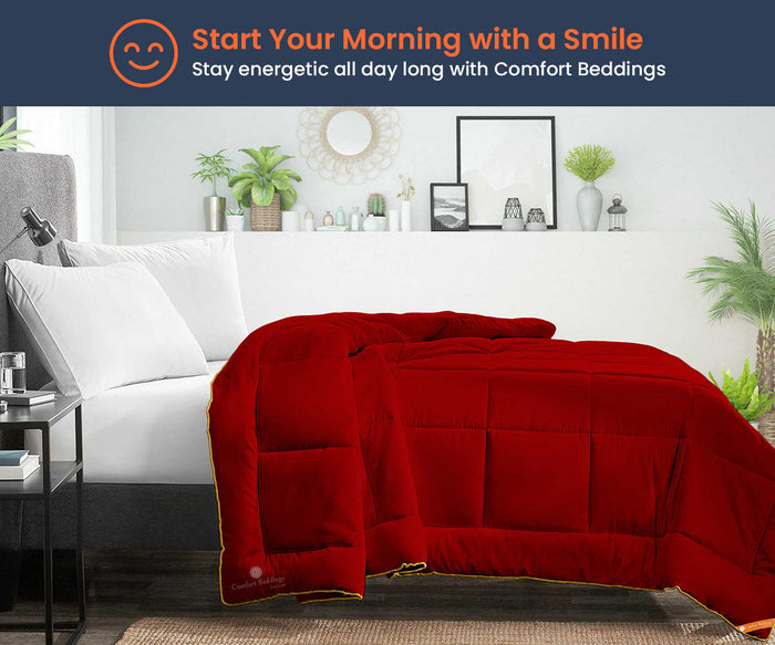 Blood Red microfiber comforter