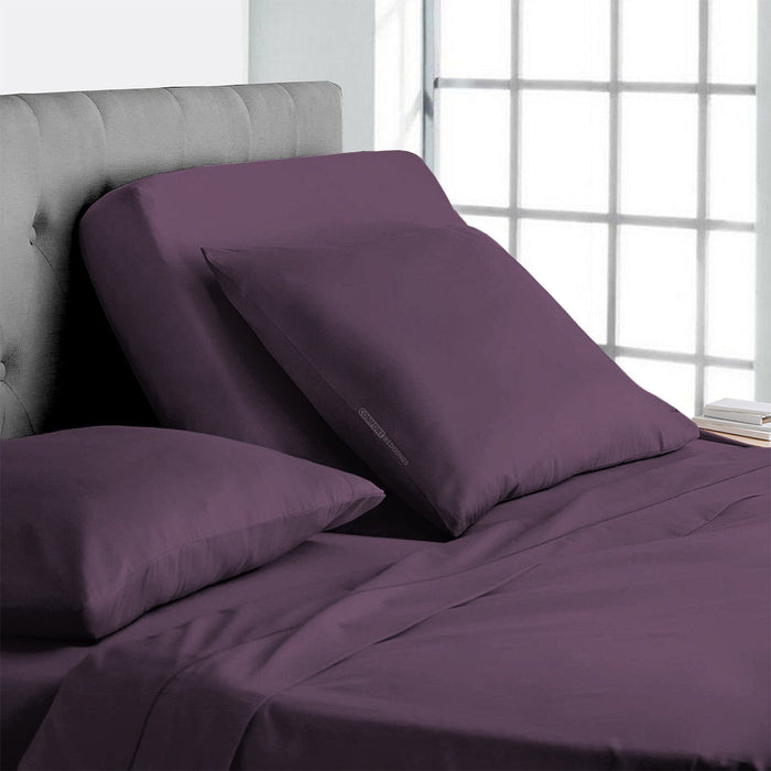 Plum Split Head Sheets Set