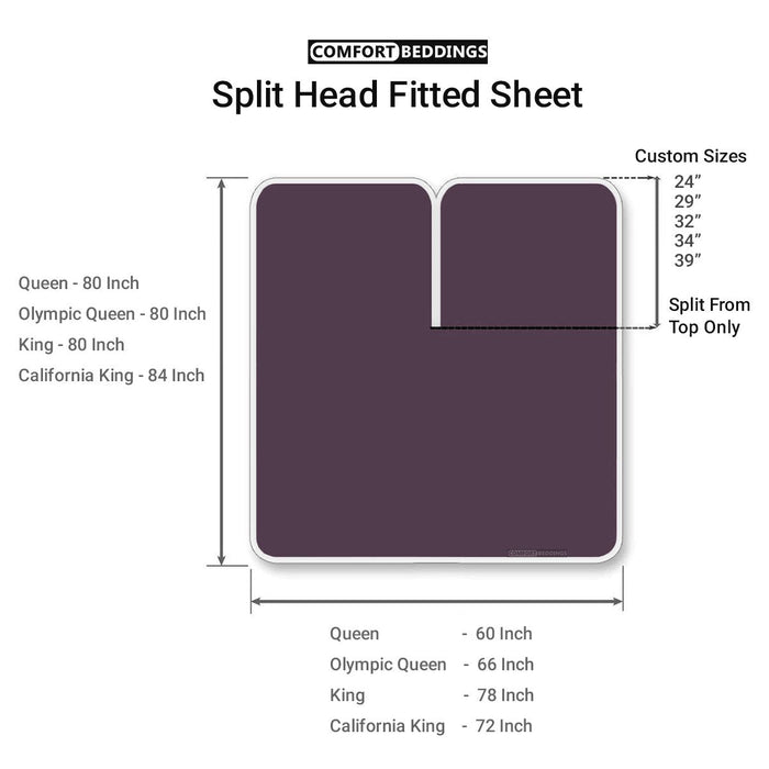Split Head Fitted Sheet