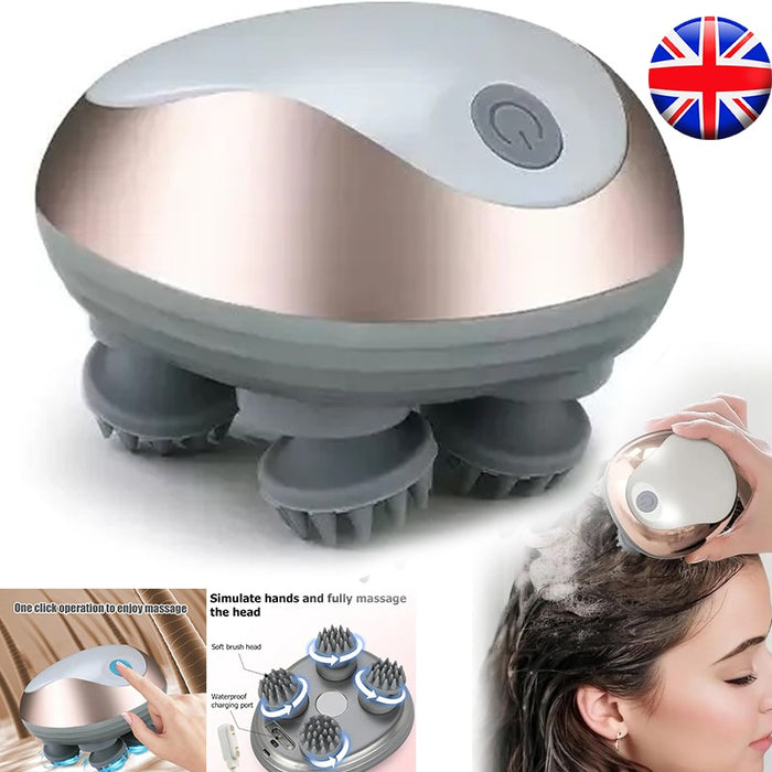 Electric Massager Head Massager Waterproof Massager 3 Kneading Modes