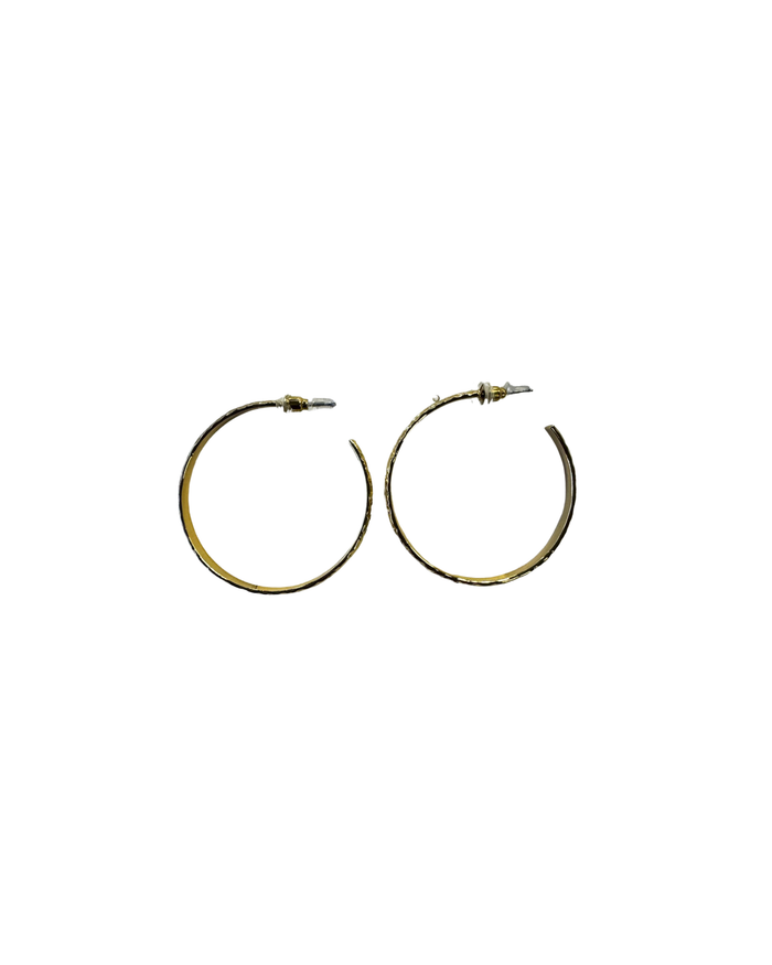 Engraved Hoop Earrings