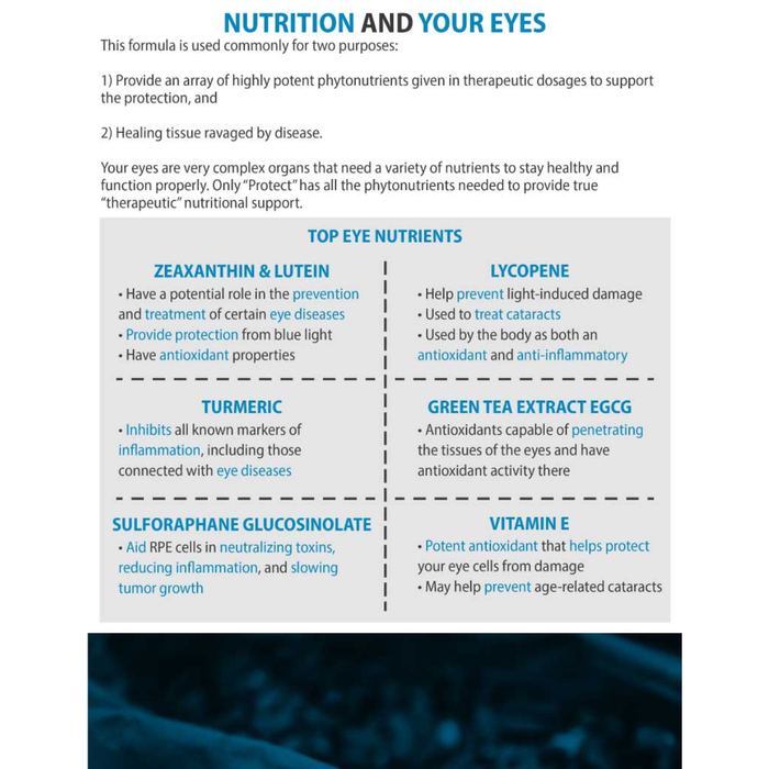 Optimal Health Systems Essential Protect eye health antioxidant supplement with lutein zeaxanthin curcumin and EGCG