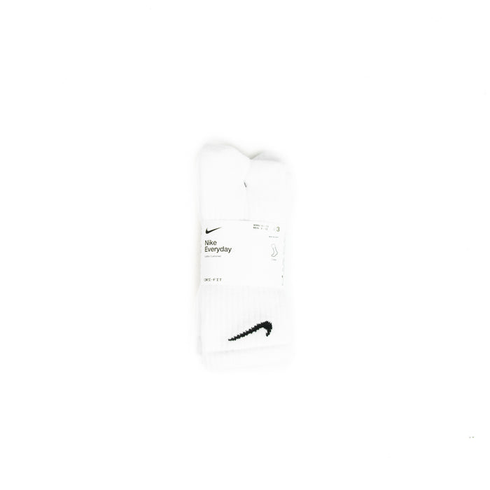 Nike Everyday Crew Socks (3 Pack) (White)