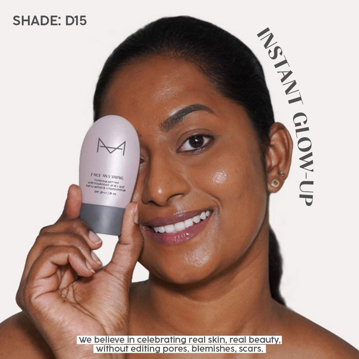 Face Anything Luminous Skin Tint For Glass Skin: Deep Skin Tone (D - 15) - House Of Makeup