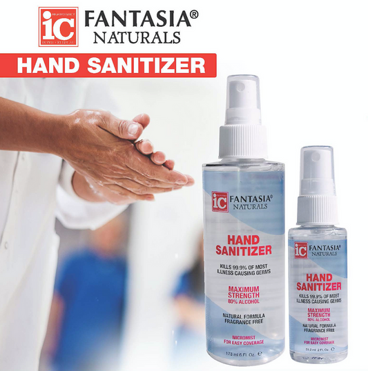 Fantasia Hand Sanitizer 80% Alc - 2 Sizes ( 2oz & 6 oz ) - Palms Fashion Inc.