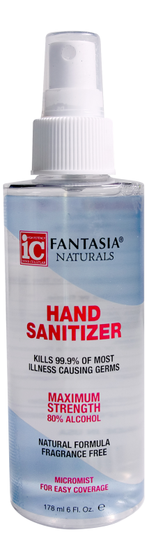 Fantasia Hand Sanitizer 80% Alc - 2 Sizes ( 2oz & 6 oz ) - Palms Fashion Inc.