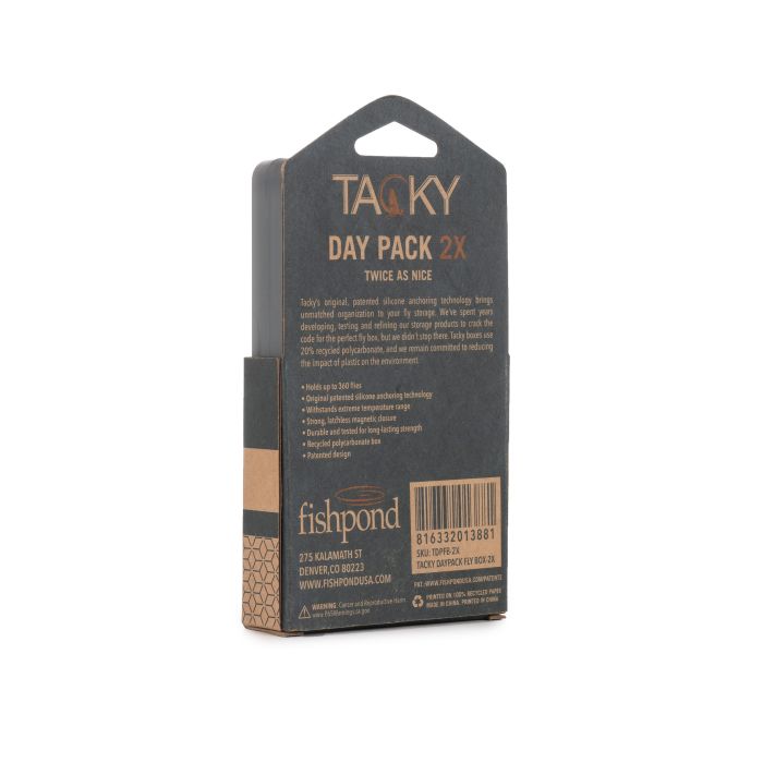 Fishpond Tacky Daypack 2X Fly Box - Spawn Fly Fish - Fishpond
