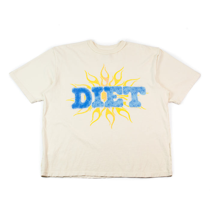Flame Spray Tee (Cream/Blue)