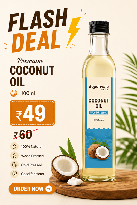 Flash Sale - Coconut Oil - Wood Pressed
