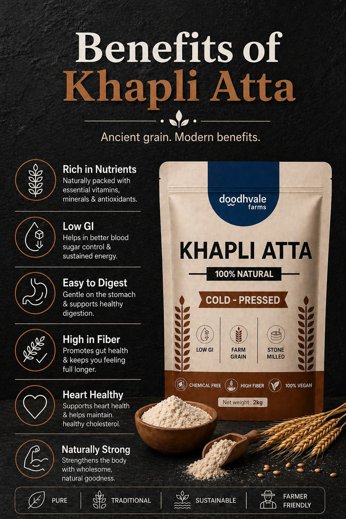Flash Sale - Khapli Atta – Cold Pressed | 2kg