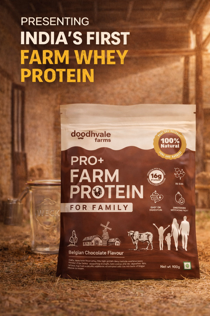 Flash Sale - PRO+ Farm Protein For Family - Belgian Chocolate - 16g/scoop