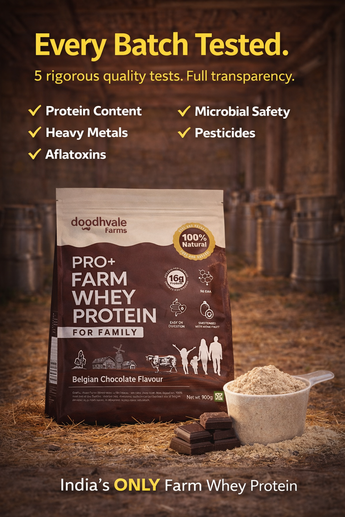 Flash Sale - PRO+ Farm Protein For Family - Belgian Chocolate - 16g/scoop