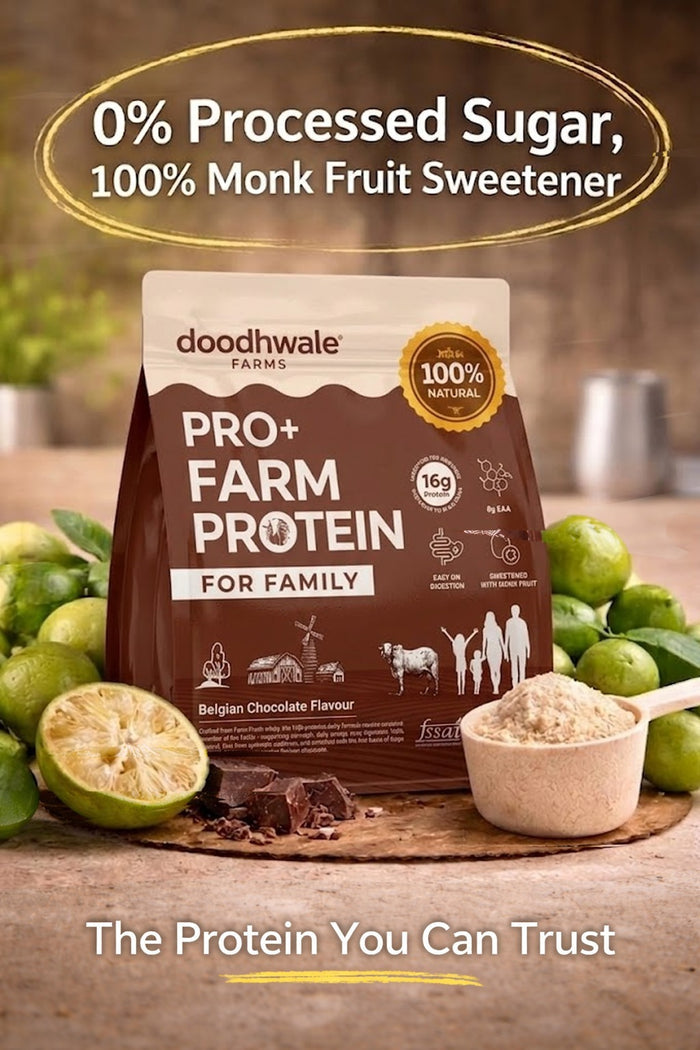 Flash Sale - PRO+ Farm Protein For Family - Belgian Chocolate - 16g/scoop