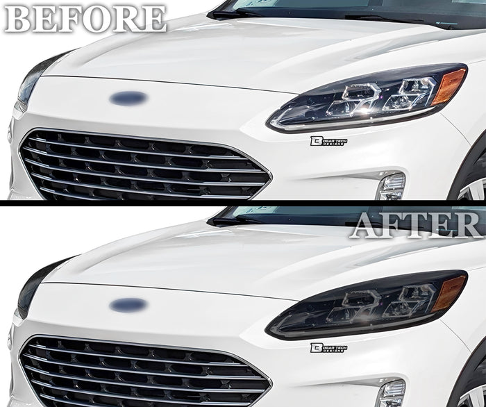 Full Headlight Taillight Precut Smoked PPF Tint Kit Overlay Film Fits Ford Escape 2020 - 2022 - Bogar Tech Designs