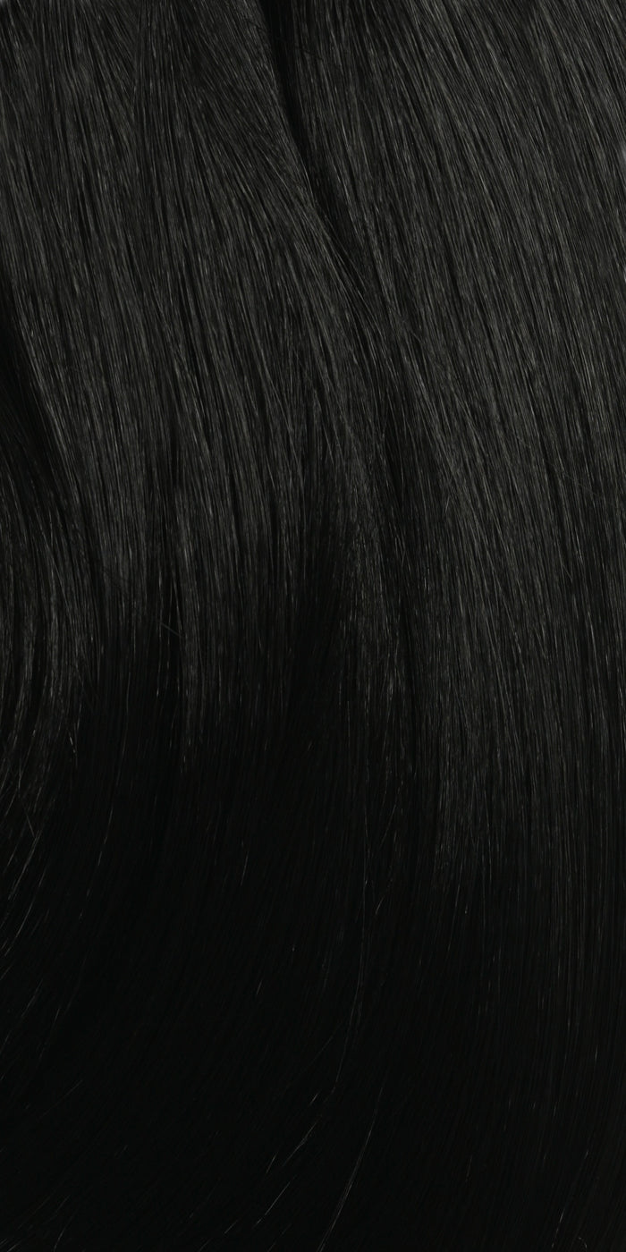 SHAKE N GO Freetress Gogo Curl 12 inch braid in natural black smooth texture 1