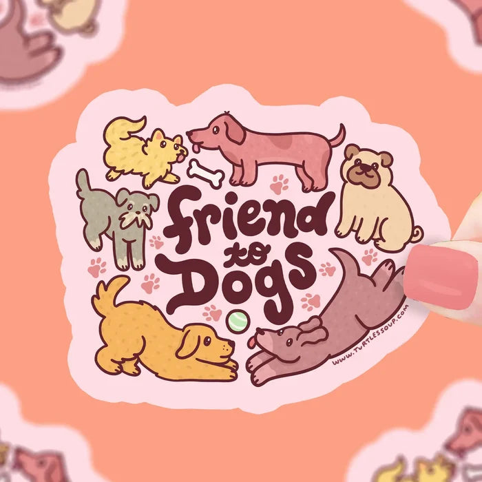 Friend to Dogs Sticker