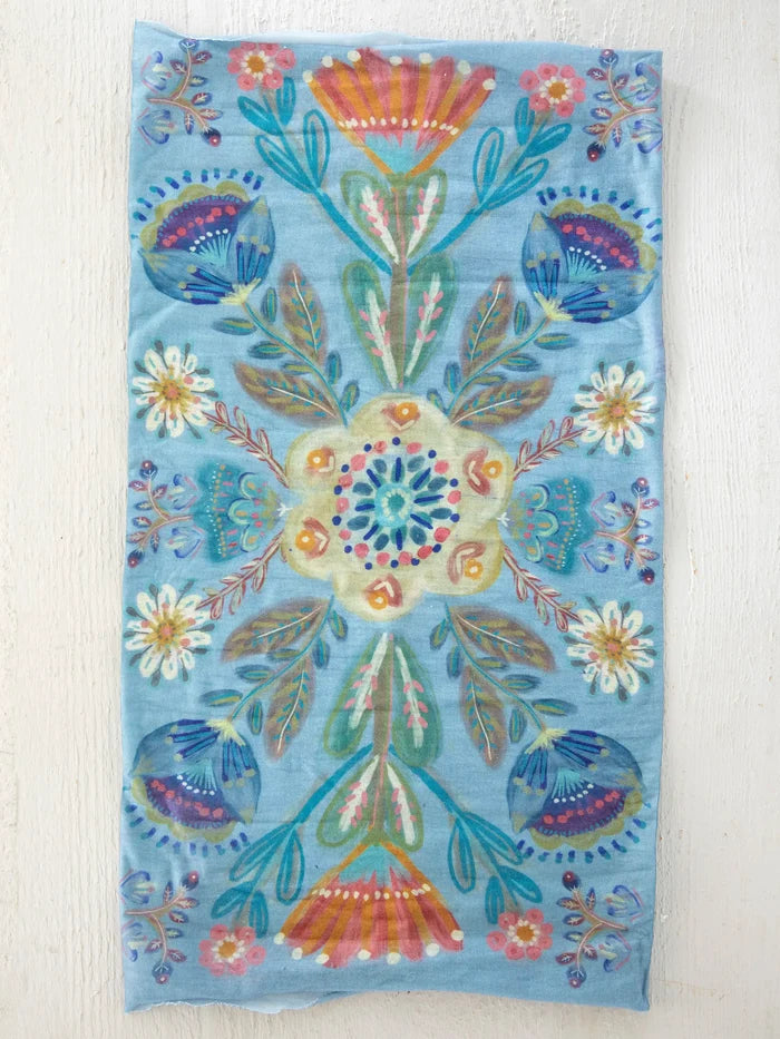Full Boho Bandeau® Headband - Mandala Folk Garden-view 2