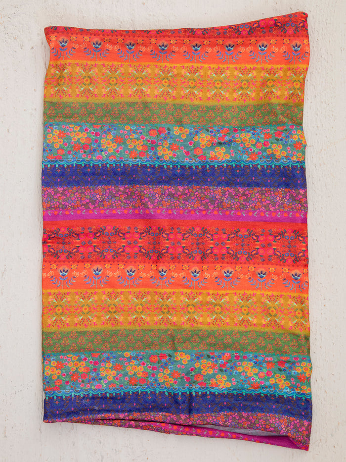 Full Boho Bandeau Headband - Rainbow Borders-view 4
