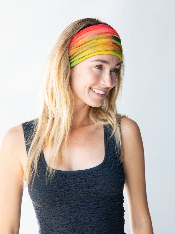 Full Boho Bandeau® Headband - Rainbow Ombre-view 6