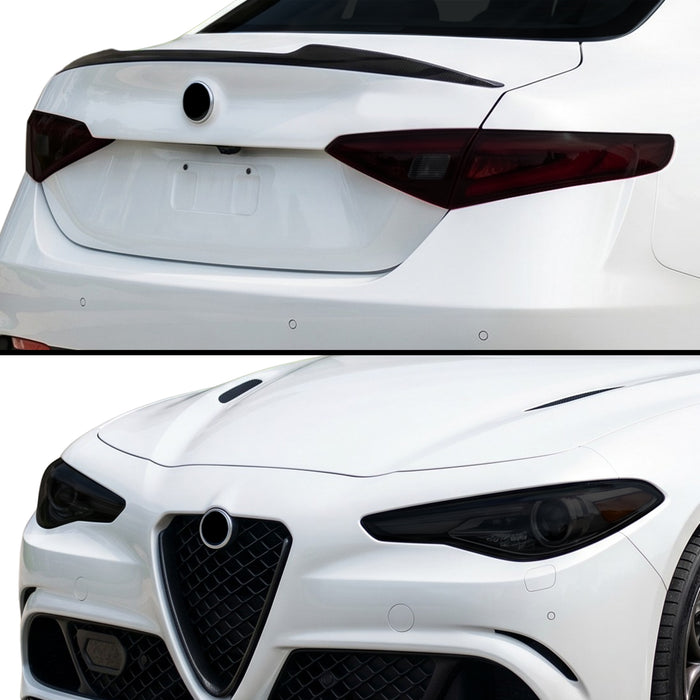 Full Headlight Taillight 2016–2026 Dark Smoke Headlight & Taillight Tint Kit – Precut Vinyl Lens Overlays