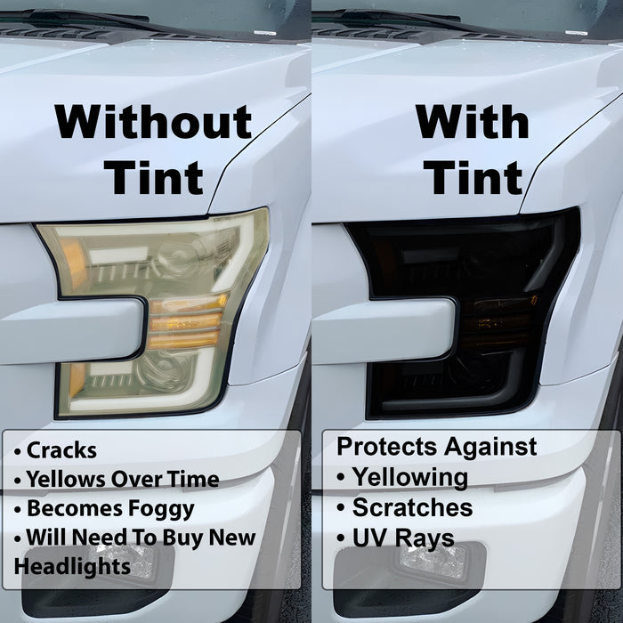 Full Headlight Taillight Precut Smoked PPF Tint Kit Film Overlay Fits Alfa Rome Giulia 2016 - 2025 - Bogar Tech Designs