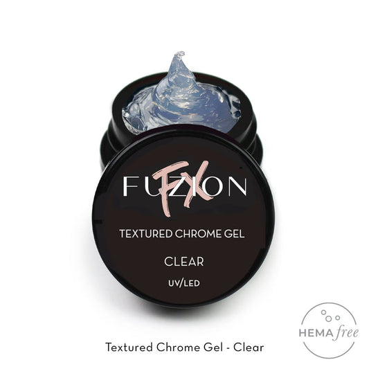 FX Textured Chrome Gel | Clear 8g Jar | Fuzion