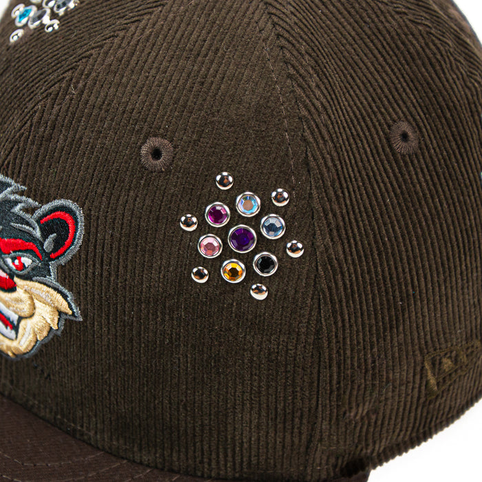 Gemstone Cincinnati Bearcats Mascot Fitted Cap (Brown Corduroy)