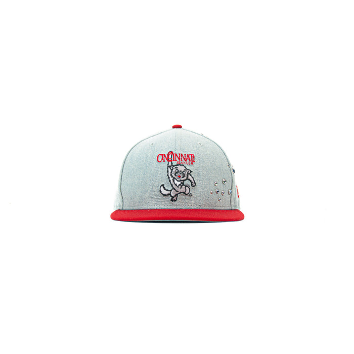 Gemstone Cincinnati Bearcats Vault Fitted Cap (Denim)