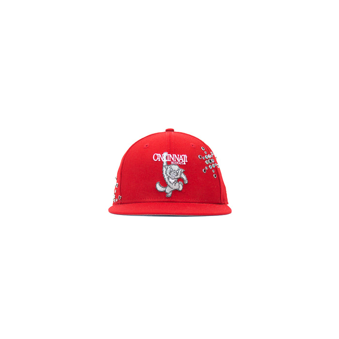 Gemstone Cincinnati Bearcats Vault Fitted Cap (Scarlet)