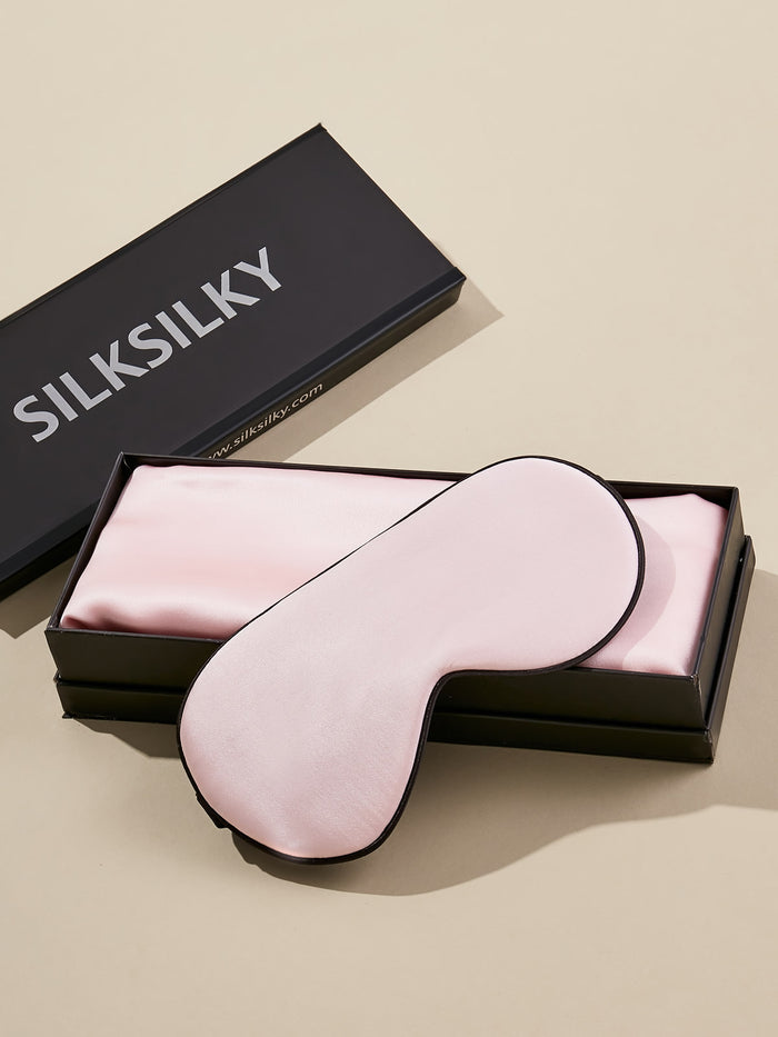 [Pink] SilkSilky 19Momme Pure Silk Pillowcase Set 001