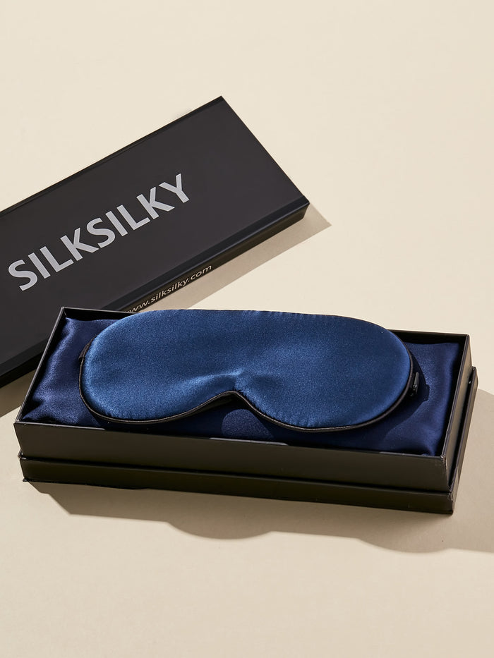 [Dark Blue] SilkSilky 19Momme Pure Silk Pillowcase Set 003