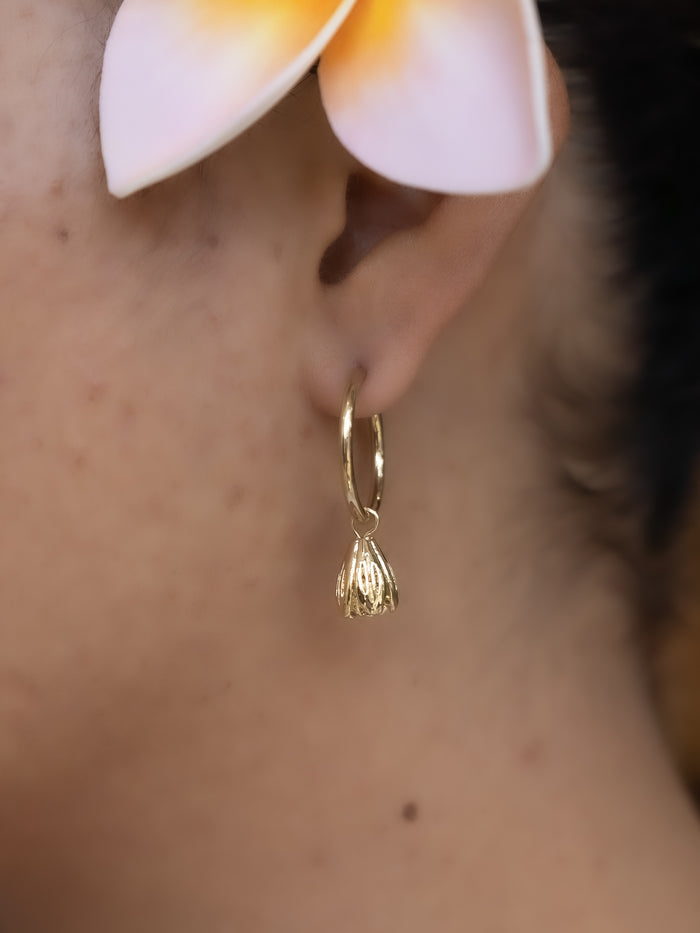 Gold Pikake Earrings