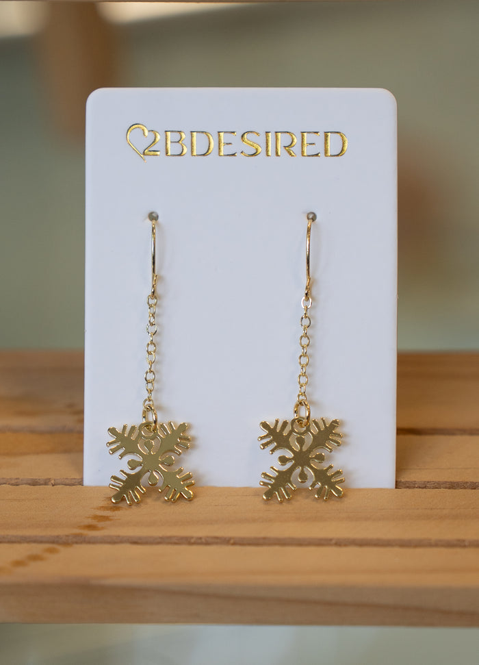 Gold Quilt Earrings