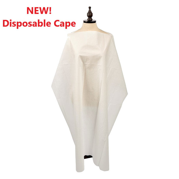 Graham Disposable Barber & Salon Cape #86786 WHITE- (50 per case) - Limit 2 Case - Palms Fashion Inc.