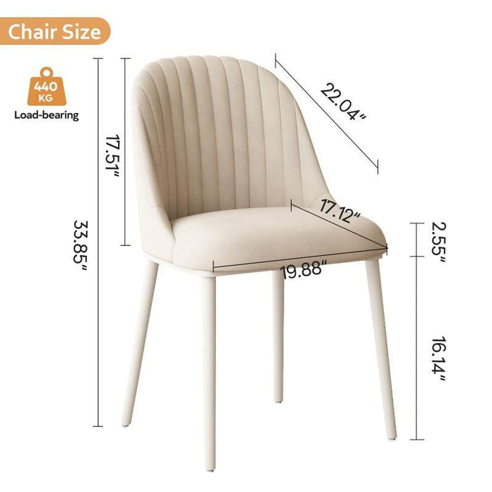 Guyii dining chair with anti-slip feet for added safety