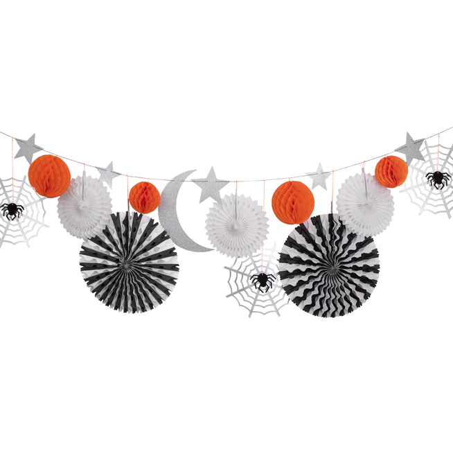 Hanging Decorations - Halloween Honeycomb Shapes Garland