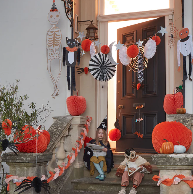 Halloween Decorations at Front Door