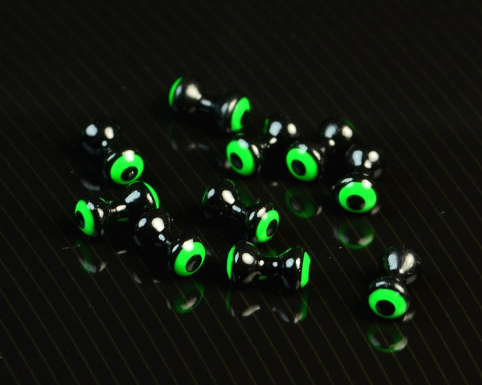 Hareline Double Pupil Lead Eyes - Spawn Fly Fish - Hareline Dubbin