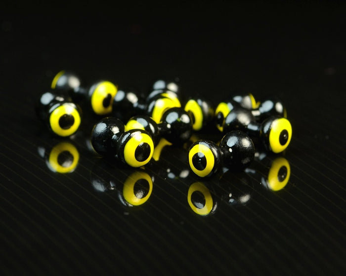 Hareline Double Pupil Lead Eyes - Spawn Fly Fish - Hareline Dubbin