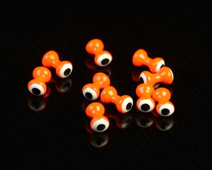 Hareline Double Pupil Lead Eyes - Spawn Fly Fish - Hareline Dubbin
