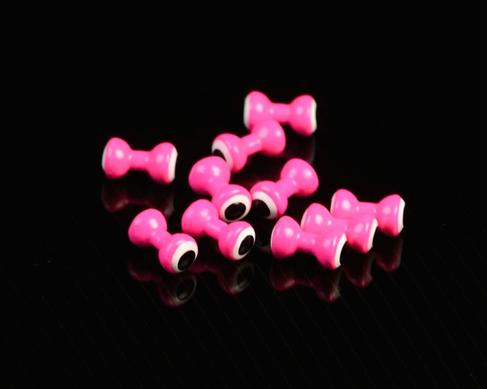 Hareline Double Pupil Lead Eyes - Spawn Fly Fish - Hareline Dubbin