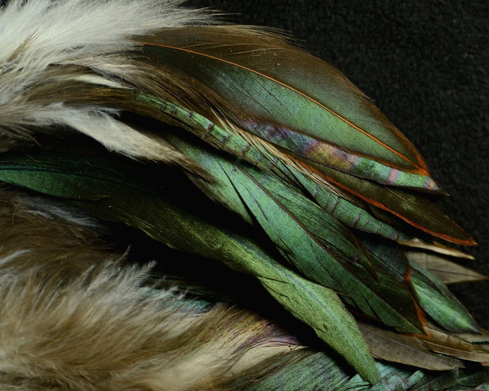 Hareline Iridescent Black Schlappen - Spawn Fly Fish - Hareline Dubbin